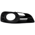 Front, Passenger Side Fog Light Trim, Textured Black