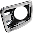 Front, Driver Side Fog Light Trim, Textured Black, Except Platinum Reserve Model