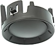 Front, Driver or Passenger Side Fog Light Cover, Black