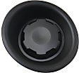 Front, Passenger Side Fog Light Cover, For Models with Steel Bumper, Black