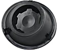 Front, Passenger Side Fog Light Cover, For Models with Steel Bumper, Black