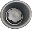 Front, Driver Side Fog Light Cover, For Models with Steel Bumper, Black