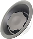 Front, Driver Side Fog Light Cover, For Models with Steel Bumper, Black