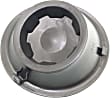 Front, Driver Side Fog Light Cover, For Models with Steel Bumper, Black