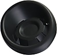Front, Passenger Side Fog Light Cover, Textured Black