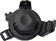Front, Passenger Side Fog Light Cover, Black