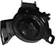 Front, Passenger Side Fog Light Cover, Black