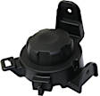 Front, Driver Side Fog Light Cover, Black