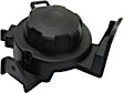 Front, Driver Side Fog Light Cover, Black