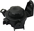 Front, Driver Side Fog Light Cover, Black