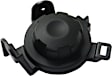 Front, Driver Side Fog Light Cover, Black