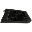 Front, Passenger Side Fog Light Cover, Textured Black