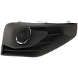 Front, Passenger Side Fog Light Cover, Textured, 6 Cyl., 3.5L Engine