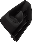 Front, Passenger Side Fog Light Cover, Textured, 6 Cyl., 3.5L Engine