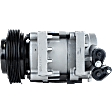 A/C Compressor, With Clutch, 6-Groove Pulley, 4 Cyl., 2.5L Engine, With DKS17D Compressor Type