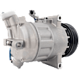 2013 Nissan Sentra - A/C Compressor, 6 Groove; Pxc14; Recommend Replacing Compressor Harness; Use 1712339, With Clutch, 6-Groove Pulley, 1.8L