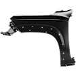 Front, Driver Side Fender, Crew Cab Pickup, For Models With Wheel Molding Hole