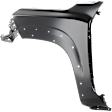 Front, Driver Side Fender, Crew Cab Pickup, For Models With Wheel Molding Hole