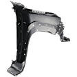 Front, Driver Side Fender, Crew Cab Pickup, For Models With Wheel Molding Hole