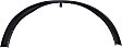 Front, Passenger Side Fender Trim, Textured Black