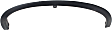 Front, Passenger Side Fender Trim, Textured Black