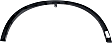 Front, Passenger Side Fender Trim, Textured Black