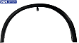 Front, Driver Side Fender Trim, Textured Black, CAPA Certified