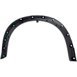 Front, Passenger Side Fender Flares, Textured Black