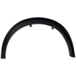 Front, Driver Side Fender Flares, Textured Black OE Replacement Series