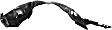 Front, Driver Side Fender Liner, 6 Cyl., 3.5L Engine
