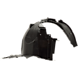 Front, Passenger Side, Front Section Fender Liner, S Model