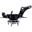 Front, Driver Side Steering Knuckle, With Bearing, With Dust Shield