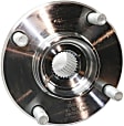 Front, Driver or Passenger Side Wheel Hub, 4 Lugs, Without Bearing, 4 x 4.5 in. Bolt Pattern