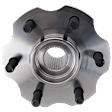 Rear, Driver or Passenger Side Wheel Hub, 6 Lugs, With Bearing