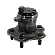 Rear, Driver or Passenger Side Wheel Hub, 5 Lugs, With Bearing, FWD
