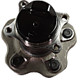 Rear, Driver or Passenger Side Wheel Hub, 5 Lugs, With Bearing, FWD