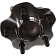 Rear, Driver or Passenger Side Wheel Hub, 5 Lugs, With Bearing, FWD