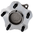 Rear, Driver or Passenger Side Wheel Hub, With Bearing, 5 x 4.5 in. Bolt Pattern