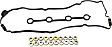 Valve Cover Gasket, 4 Cyl., 2.4L Engine, Rubber Material, Improved Design, with Grommets and Spark Plug Tube Seals