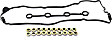 Valve Cover Gasket, 4 Cyl., 2.4L Engine, Rubber Material, Improved Design, with Grommets and Spark Plug Tube Seals