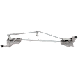 Wiper Linkage - Natural Color, Plastic Bushing Material, Bolt-on Attachment Method, 29 in. Length, 0.74 in. Thickness, 0.33 in. Wiper Arm Pivot Point Diameter, With 2 Wiper Arm Nuts