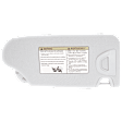 Sun Visor, Gray, Sold Individually