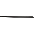 Front, Driver Side Door Molding and Beltlines, Textured Black
