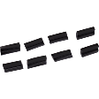 Front, Driver Side Door Molding and Beltlines, Textured Black
