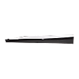 Front, Driver Side Door Molding and Beltlines, Textured Black, With Chrome Moulding