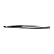 Front, Driver Side Door Molding and Beltlines, Textured Black, With Chrome Moulding