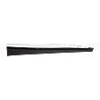 Front, Passenger Side Door Molding and Beltlines, Textured Black, With Chrome Moulding