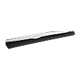 Front, Passenger Side Door Molding and Beltlines, Textured Black, With Chrome Moulding
