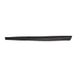 Front, Passenger Side Door Molding and Beltlines, Textured Black, With Chrome Moulding