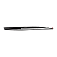 Front, Passenger Side Door Molding and Beltlines, Textured Black, With Chrome Moulding